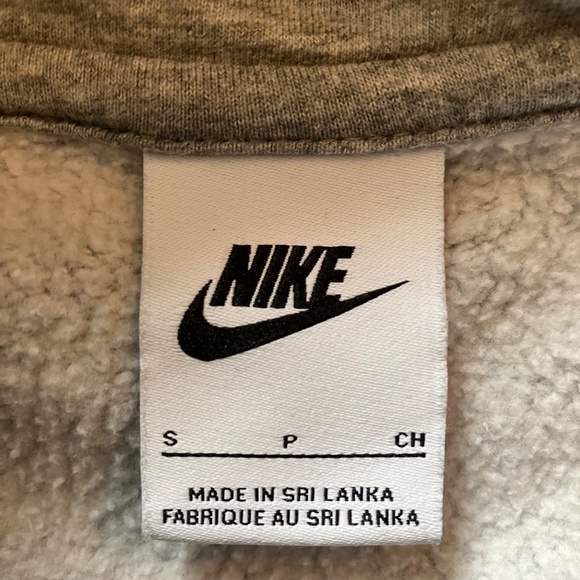 Nike Club Pullover Hoodie Fleece, Dark Heather Grey - Men's Small - Picture 7 of 8